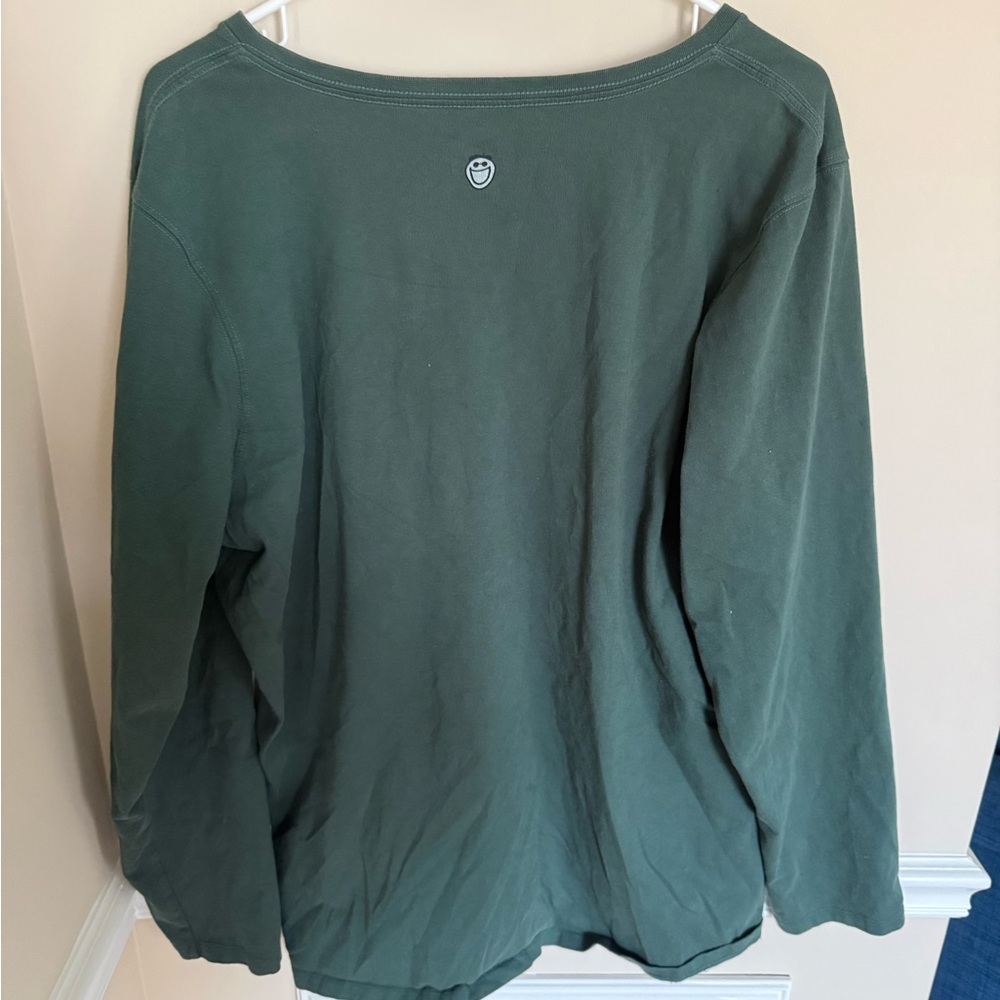 Life is Good Women’s Christmas Radiate Good Vibes Graphic V-Neck Long Sleeve XXL - Picture 5 of 8